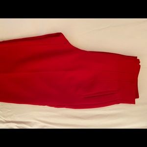 Tailored red pants from Zara